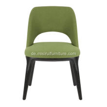 Matt schwarze Farbe grüne Leder -Sophie -Stühle
